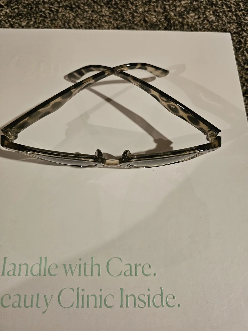 Women's Gray Tortoiseshell Square Sunglasses - Unbranded